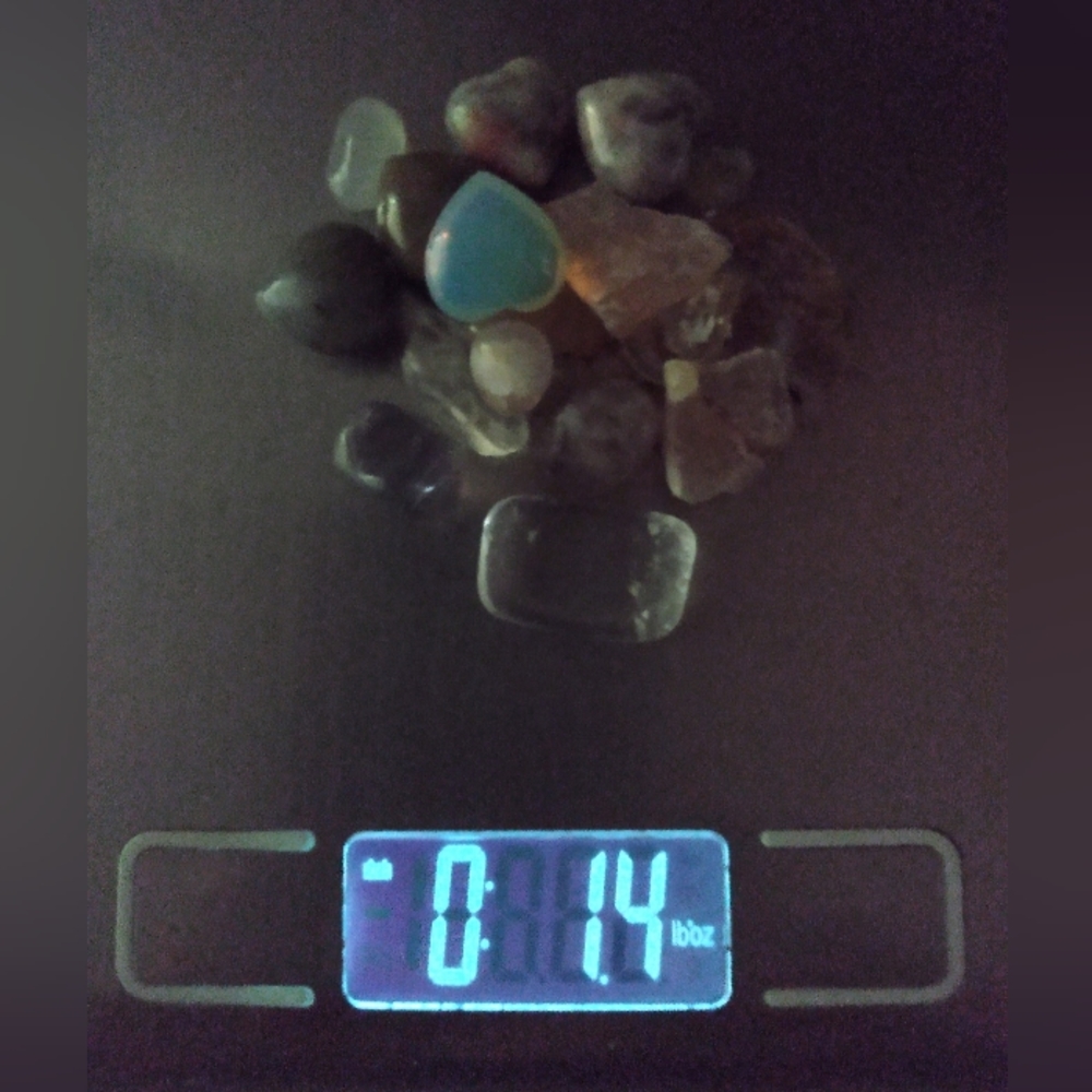 ☯️ Ammonite Shell BowL ✨CrAZy AGaTe MiNi PuFF Heart ✨Selenite ChiP CRYSTAL BoWL - Picture 6 of 10